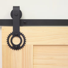 Cargar imagen en el visor de la galería, Non-Bypass Sliding Barn Door Hardware Kit - Gear Design Roller
