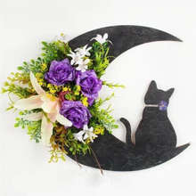 Load image into Gallery viewer, Black Cat Wreath
