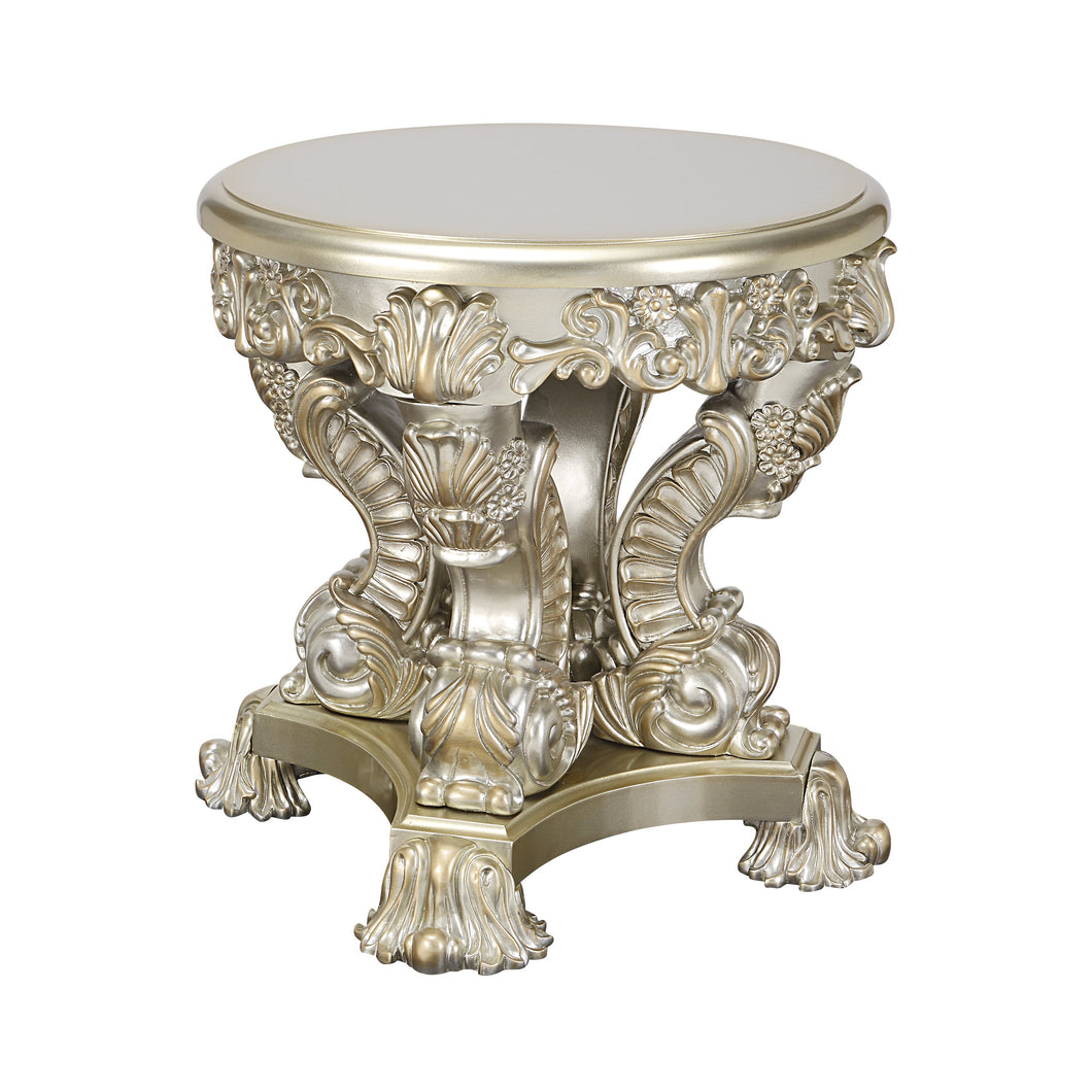 Sorina END TABLE Antique Gold Finish