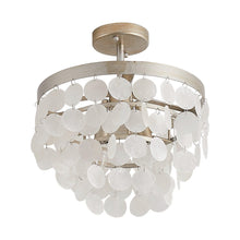 Carregar imagem no visualizador da galeria, 2-Light Shell LED Semi Flush Mount Ceiling Light
