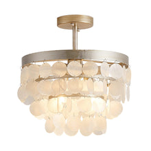 Carregar imagem no visualizador da galeria, 2-Light Shell LED Semi Flush Mount Ceiling Light
