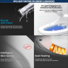 Cargar imagen en el visor de la galería, VIDEC TZ-11E Electronic  Bidet Smart Toilet Seat,  Filtered &amp; Unlimited Warm Water,  6 Modes SPA Wash, Deodorizer, Warm Purified Air Dryer.
