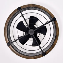 Cargar imagen en el visor de la galería, 20&quot; Industrial Downrod Mount Fandelier Ceiling Fan with Lighting and Remote Control
