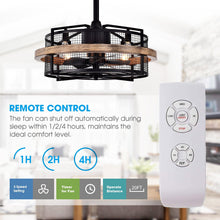 Carregar imagem no visualizador da galeria, 20&quot; Industrial Downrod Mount Fandelier Ceiling Fan with Lighting and Remote Control
