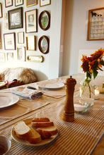 Load image into Gallery viewer, Farmhouse Ticking Stripe Yarn Dyed Table Runner
