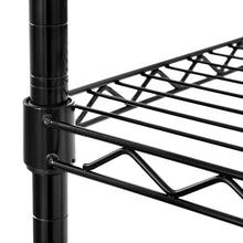 Cargar imagen en el visor de la galería, 14&quot; x 30&quot; x 60&quot; 5-Tier Wire Rack - Black
