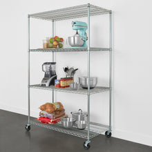 Cargar imagen en el visor de la galería, 24&quot; x 48&quot; x 72&quot; 4-Tier Wire Rack
