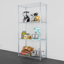 Load image into Gallery viewer, 18&quot; x 36&quot; x 72&quot; 4-Tier Wire Rack
