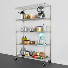 Load image into Gallery viewer, 18&quot; x 48&quot; x 72&quot; 5-Tier Wire Rack
