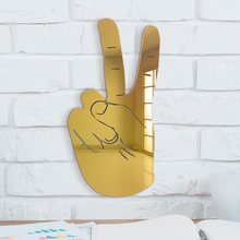 Load image into Gallery viewer, Peace Sign Hand Silhouette
