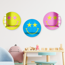 Load image into Gallery viewer, Bundle |  Happy Face with Starry Eyes Multicolor 3-Piece Set
