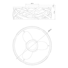 Carregar imagem no visualizador da galeria, 21&quot; Ahmedabad Industrial DC Motor Flush Mount Reversible Ceiling Fan with LED Lighting and Remote Control
