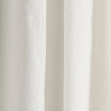 Load image into Gallery viewer, Luxury Modern Flower Linen Like Embroidery Border Window Curtain Panel
