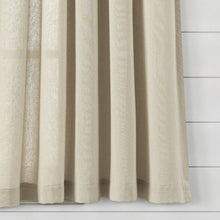 Cargar imagen en el visor de la galería, Boho Pom Pom Tassel Faux Linen Window Curtain Panel
