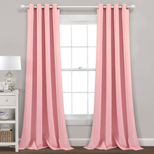 Cargar imagen en el visor de la galería, Insulated Grommet Blackout Window Curtain Panel Set
