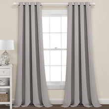 Load image into Gallery viewer, Insulated Grommet Blackout Window Curtain Panel Set
