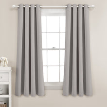 Load image into Gallery viewer, Insulated Grommet Blackout Window Curtain Panel Set
