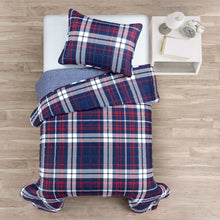 Load image into Gallery viewer, Grayson Farmhouse Plaid Reversible Quilt Set
