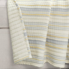 Cargar imagen en el visor de la galería, Solange Stripe Kantha Pick Stitch Yarn Dyed Cotton Woven Throw
