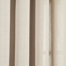 Cargar imagen en el visor de la galería, Faux Linen Grommet Window Curtain Panel Set
