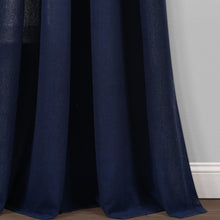 Carregar imagem no visualizador da galeria, Faux Linen Grommet Window Curtain Panel Set
