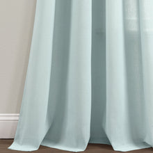 Load image into Gallery viewer, Faux Linen Grommet Window Curtain Panel Set
