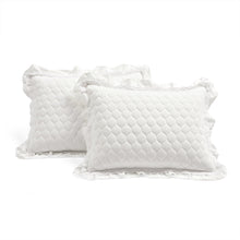 Load image into Gallery viewer, Ella Ruffle Lace 3 Piece Quilt Set
