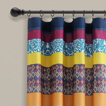 Load image into Gallery viewer, Boho Stripe Window Curtain Panel Set
