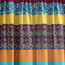 Load image into Gallery viewer, Boho Stripe Window Curtain Panel Set
