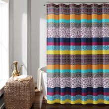 Load image into Gallery viewer, Boho Stripe Shower Curtain
