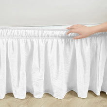 Load image into Gallery viewer, Ruched Ruffle Elastic Easy Wrap Around Bed Skirt
