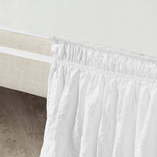 Carregar imagem no visualizador da galeria, Ruched Ruffle Elastic Easy Wrap Around Bed Skirt
