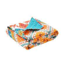 Cargar imagen en el visor de la galería, Boho Chevron Reversible Cotton Throw
