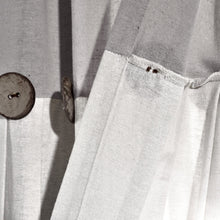 Cargar imagen en el visor de la galería, Linen Button Kitchen Window Tiers Set
