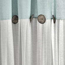 Carregar imagem no visualizador da galeria, Linen Button Kitchen Window Tiers Set
