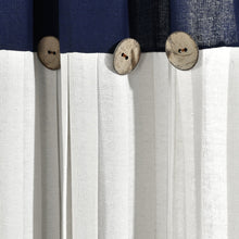 Cargar imagen en el visor de la galería, Linen Button Kitchen Window Tiers Set
