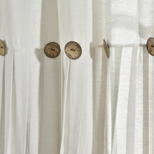 Carregar imagem no visualizador da galeria, Linen Button Kitchen Window Tiers Set
