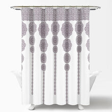 Load image into Gallery viewer, Stripe Medallion Shower Curtain
