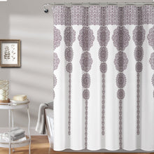 Load image into Gallery viewer, Stripe Medallion Shower Curtain
