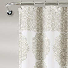 Load image into Gallery viewer, Stripe Medallion Shower Curtain
