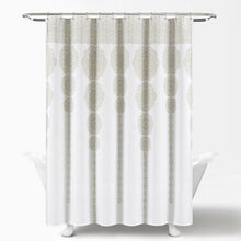 Load image into Gallery viewer, Stripe Medallion Shower Curtain
