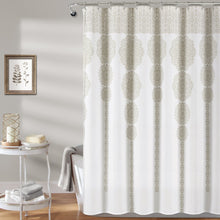 Load image into Gallery viewer, Stripe Medallion Shower Curtain
