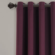 Load image into Gallery viewer, Insulated Grommet Blackout Window Curtain Panel Set
