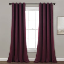 Load image into Gallery viewer, Insulated Grommet Blackout Window Curtain Panel Set
