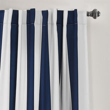 Cargar imagen en el visor de la galería, Wilbur Stripe Light Filtering Window Curtain Set
