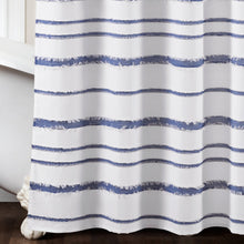 Load image into Gallery viewer, Stripe Clip Jacquard Shower Curtain
