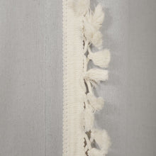 Load image into Gallery viewer, Faux Linen Tassel Window Curtain Panel
