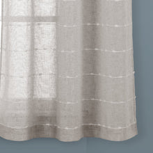 Load image into Gallery viewer, Farmhouse Textured Grommet Sheer Window Curtain Panel Set
