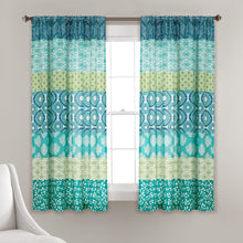 Load image into Gallery viewer, Bohemian Stripe Window Curtain Panel Set
