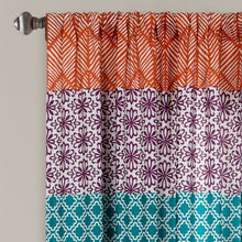 Cargar imagen en el visor de la galería, Bohemian Stripe Window Curtain Panel Set
